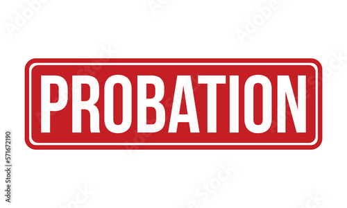 Probation Rubber Stamp Seal Vector