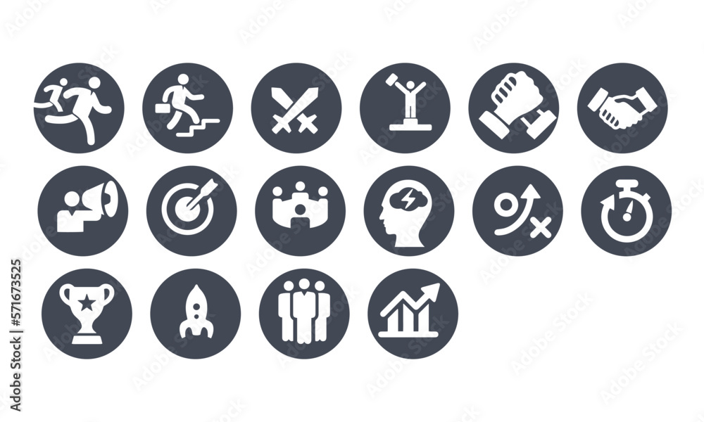 Business Competition Icons vector design