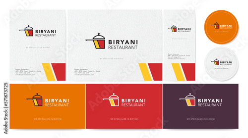 Biryani Logo Vector 