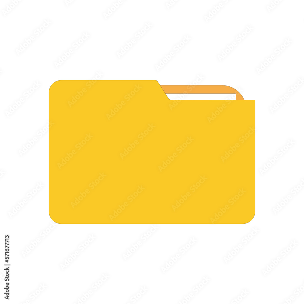 Folder icon. Vector illustration on a white background.Основные RGB Folder icon. Vector illustration on a white background.Основные RGB