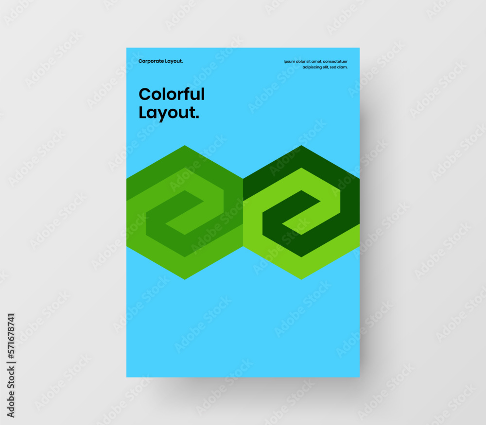 Simple company identity A4 vector design layout. Fresh geometric tiles corporate cover illustration. Simple company identity A4 vector design layout. Fresh geometric tiles corporate cover illustration.