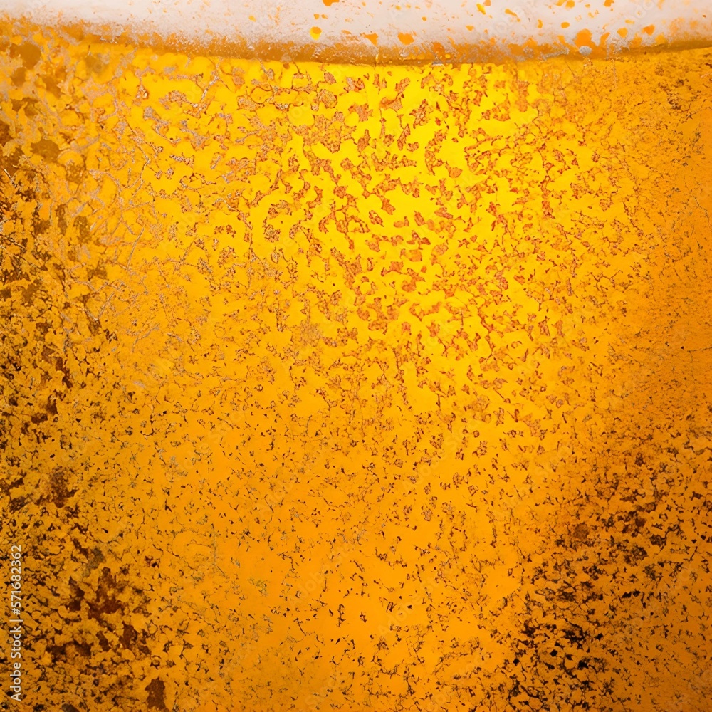 Beer textures background. Close up of beer bubbles background. Generative AI Beer textures background. Close up of beer bubbles background. Generative AI