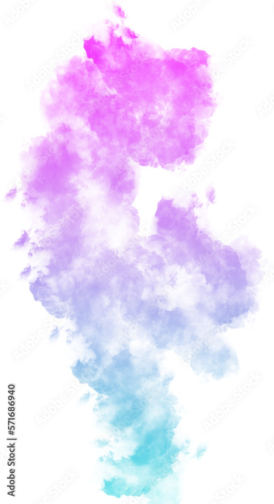 Pink and Blue Gradient Smoke Abstract Shape Pink and Blue Gradient Smoke Abstract Shape