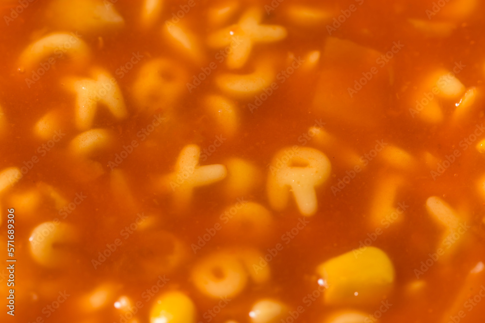 Healthy Organic Alphabet Tomato Soup Healthy Organic Alphabet Tomato Soup