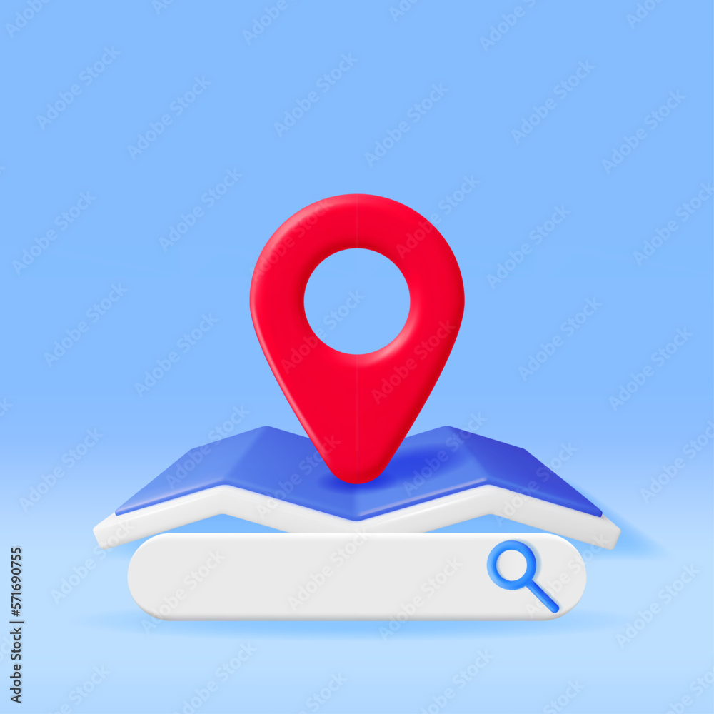 3D Location Folded Paper Map with Magnifying Glass Isolated. Blue GPS Map and Search Loupe Icon. GPS and Navigation Symbol. Element for Map, Social Media, Mobile Apps. Realistic Vector Illustration 3D Location Folded Paper Map with Magnifying Glass Isolated. Blue GPS Map and Search Loupe Icon. GPS and Navigation Symbol. Element for Map, Social Media, Mobile Apps. Realistic Vector Illustration