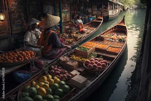 thai floating market © Magaritas