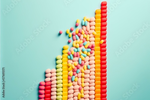    A group of colorful lollipops - Generative AI