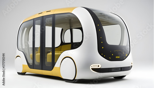 Future of urban autonomus mobility, AV city taxi / cab / car, AV, Public transportation photo