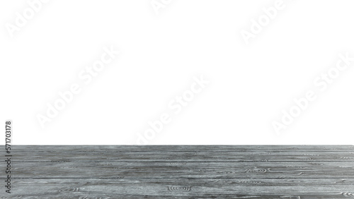 Empty dark wooden tabletop front view for food product display