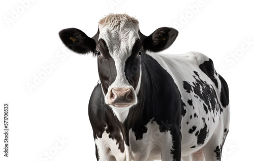 Cow isolated on white, transparent background, PNG, generative ai © Rawf8