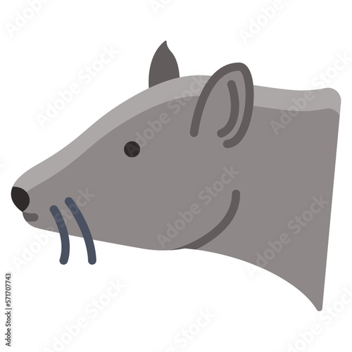 Rat face icon