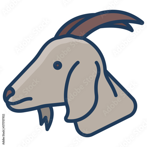 Goat face icon