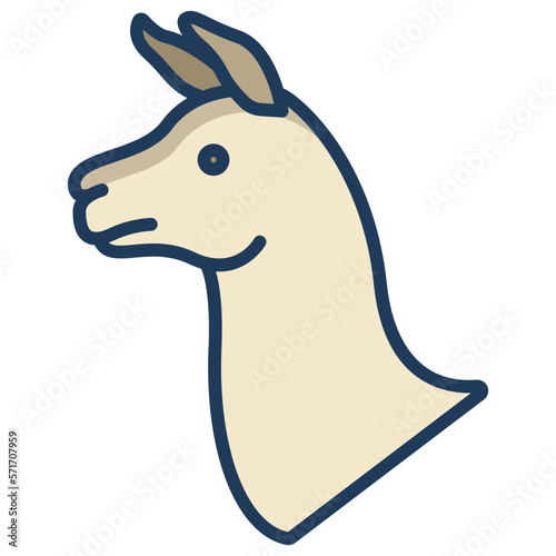 Llama face icon