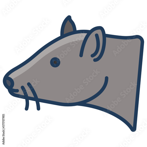 Rat face icon