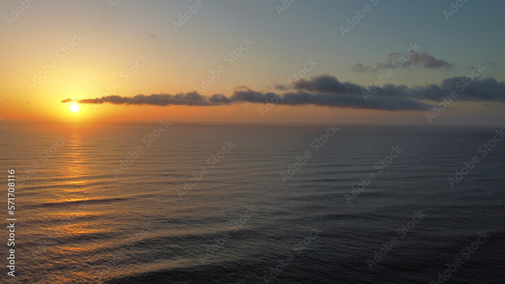 sunset over outer banks ocean, obx, nags head, north carolina sunset over outer banks ocean, obx, nags head, north carolina