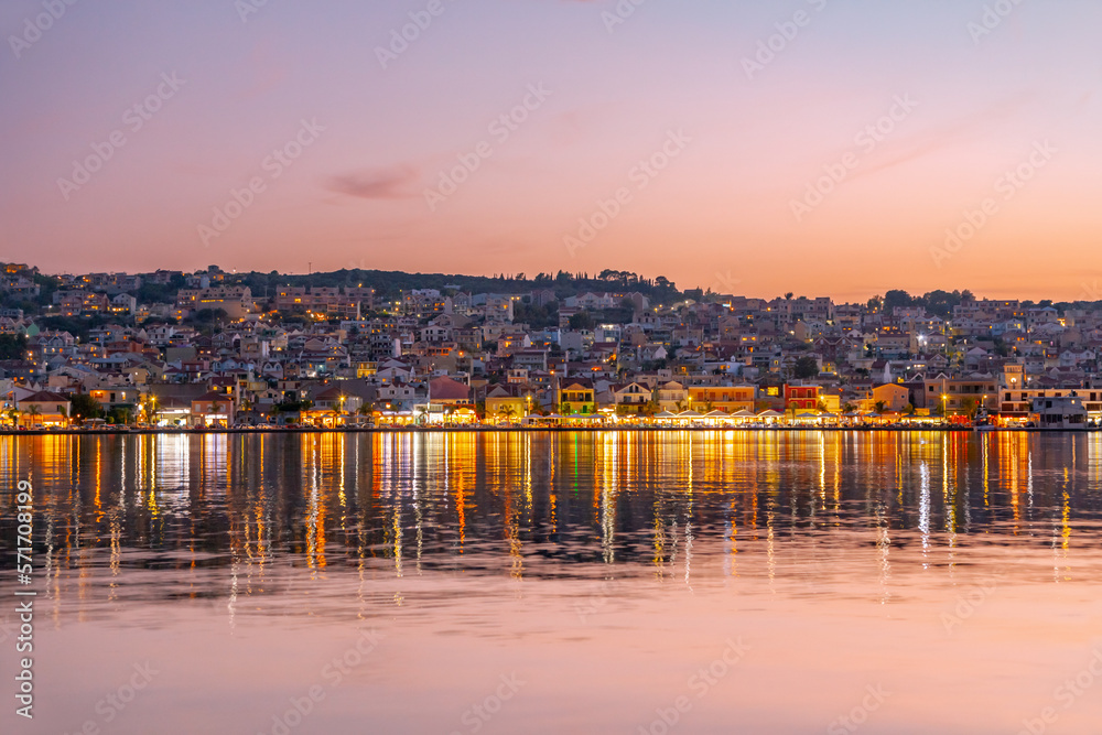 Naklejka premium Argostoli town on the island of Kefalonia