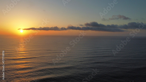 sunset over outer banks ocean, obx, nags head, north carolina