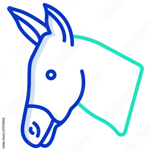Donkey face icon