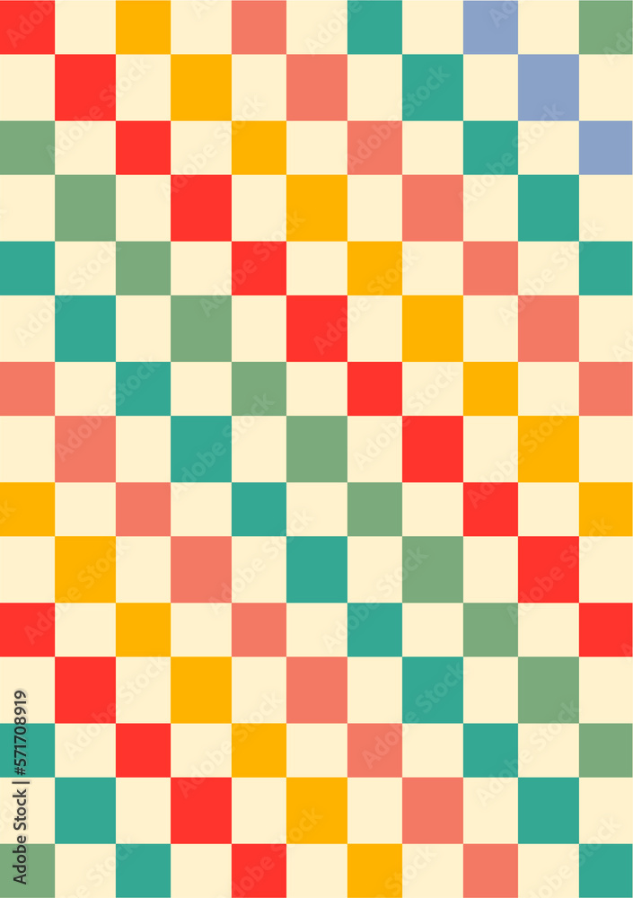Retro Groovy Chess Rainbow Background 90s wavy background. Groovy Hippie Chess Board Trippy Texture. Retro Groovy Chess Rainbow Background 90s wavy background. Groovy Hippie Chess Board Trippy Texture.
