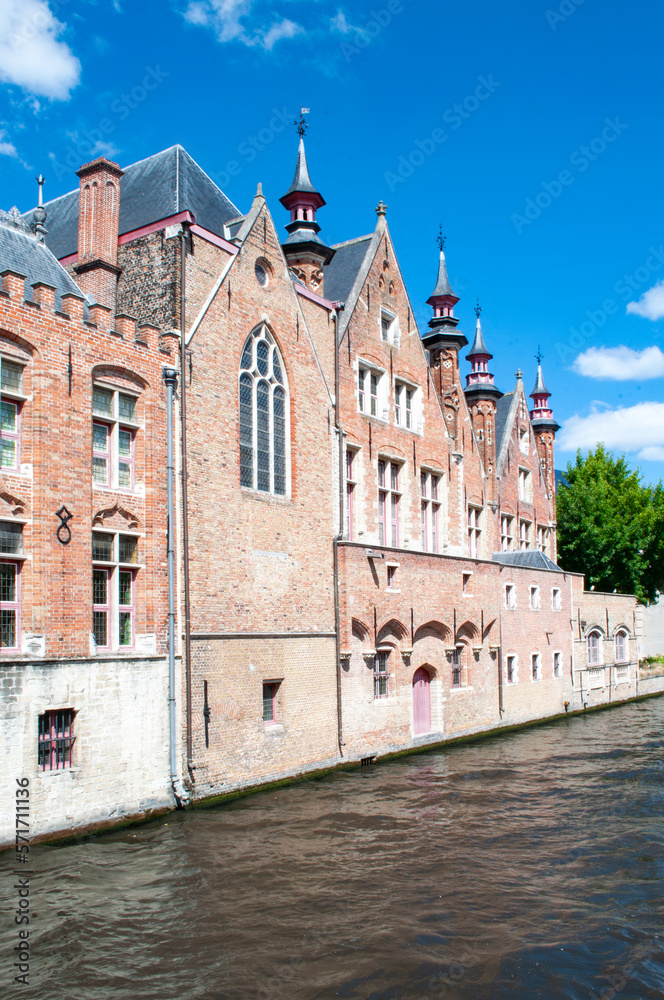 The Groenerei Canal in Bruges (Belgium)