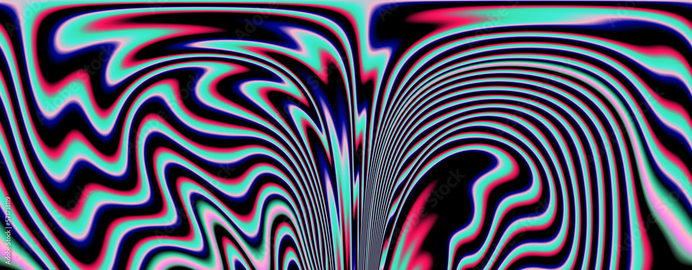 Fototapeta premium Psychedelic trippy background with colorful leaks.