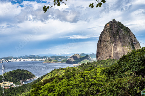 View of Guanabara Bay and Sugarloaf mountain in Rio de Janeiro, Brazil