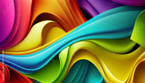 Abstract colorful background  Generative AI