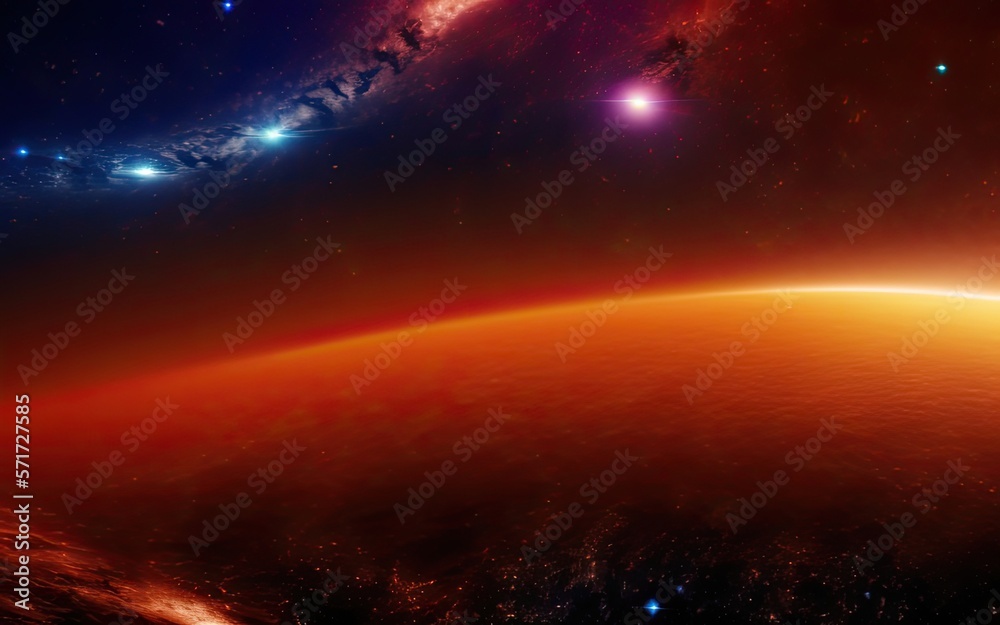 Space nebulae, planets, distant and unexplored space.