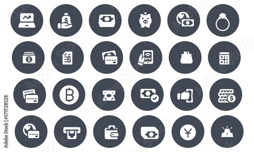 Finance icons vector design