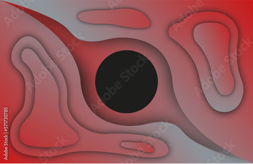 Abstract fluid background vector. Shades of red and gray