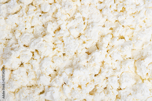 Curd close-up. Cottage cheese background.