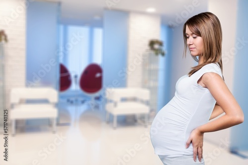 Young happy Pregnant Woman Relaxing