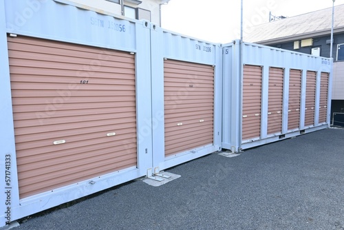 The rental self storage room unit. This is a rental storage space for temporary or long-term luggage storage, popular for outdoor and sporting goods, as well as books and off-season clothing.