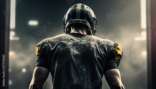 portrait of a man in a helmet, Generative AI