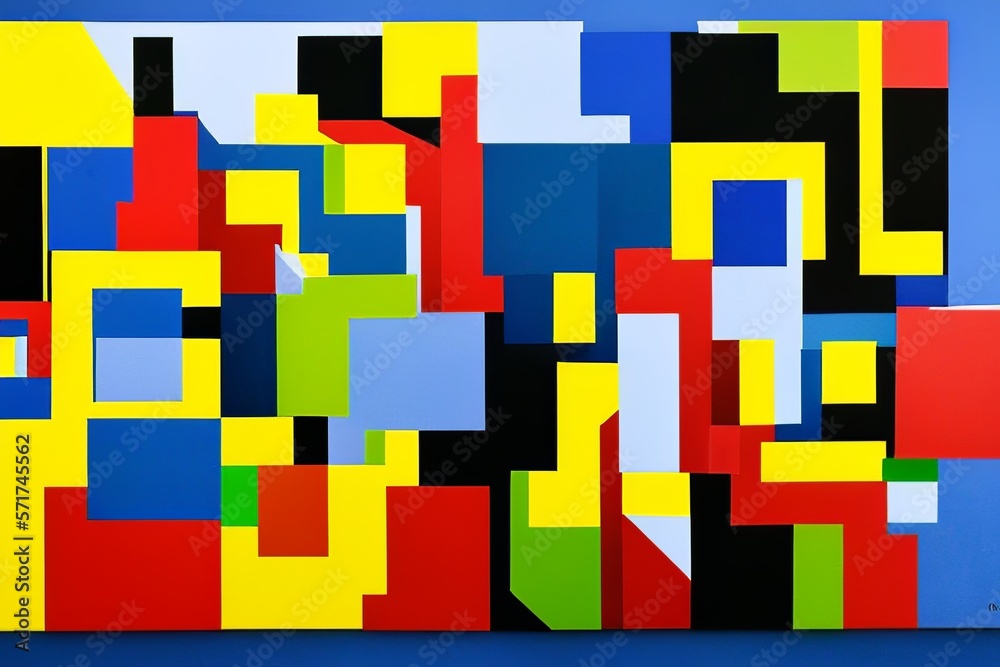 abstract colorful background, Cubism Art collage background abstract colorful background, Cubism Art collage background