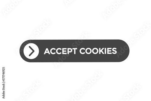 accept cookies button vectors.sign label speech bubble accept cookies
