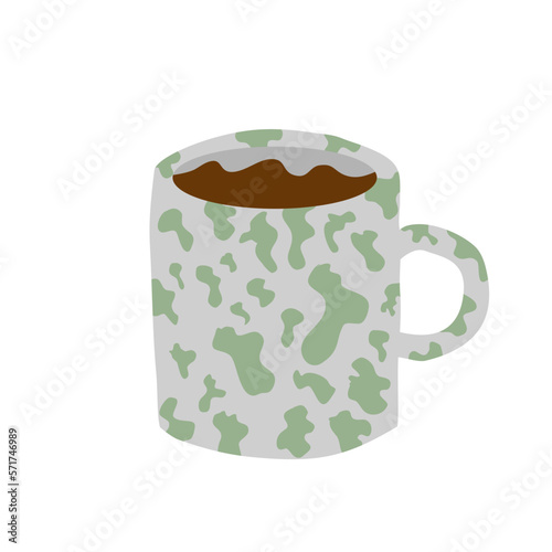 iron coffee cup