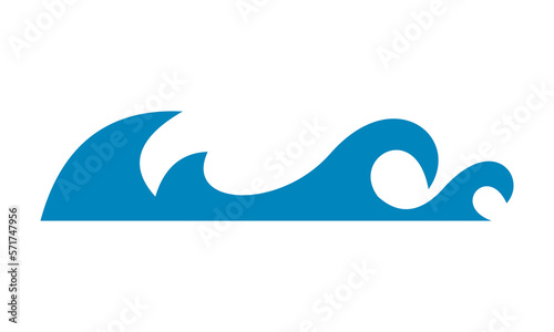 icon water wave logo vector