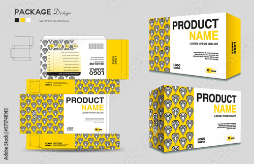 Cosmetic box design, Supplements box template, Package design template, 3d Box Packaging design, cosmetic label, medical label, soap label, packaging design vector, Package boxes mockup