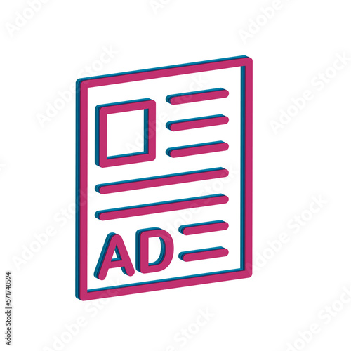 Advertising icon template PNG