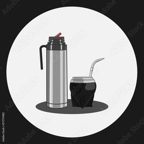 mate, thermos and mate, argentinian custom, argentinian drink, argentina, argentinian culture, drink, coffee, tea, juice, breakfast, snack