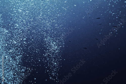 bubbles under water diving background © kichigin19