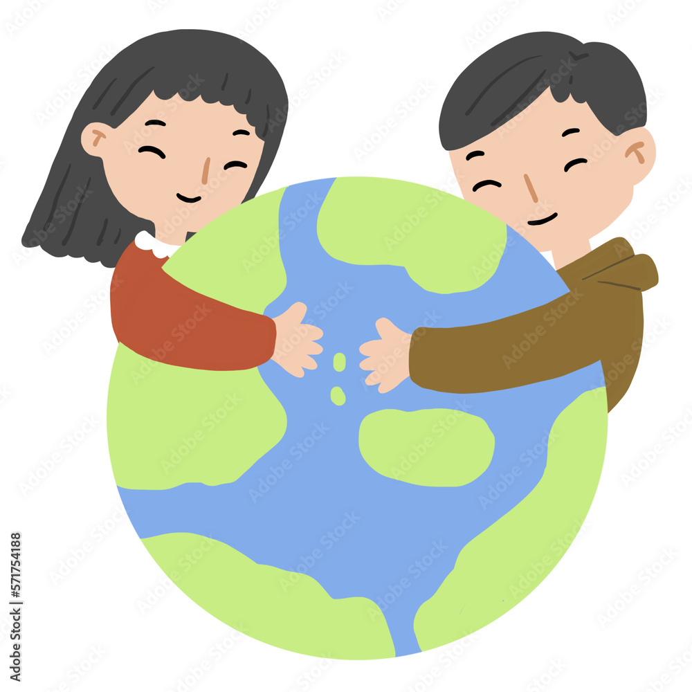 Earth day element illustration cute Earth day element illustration cute