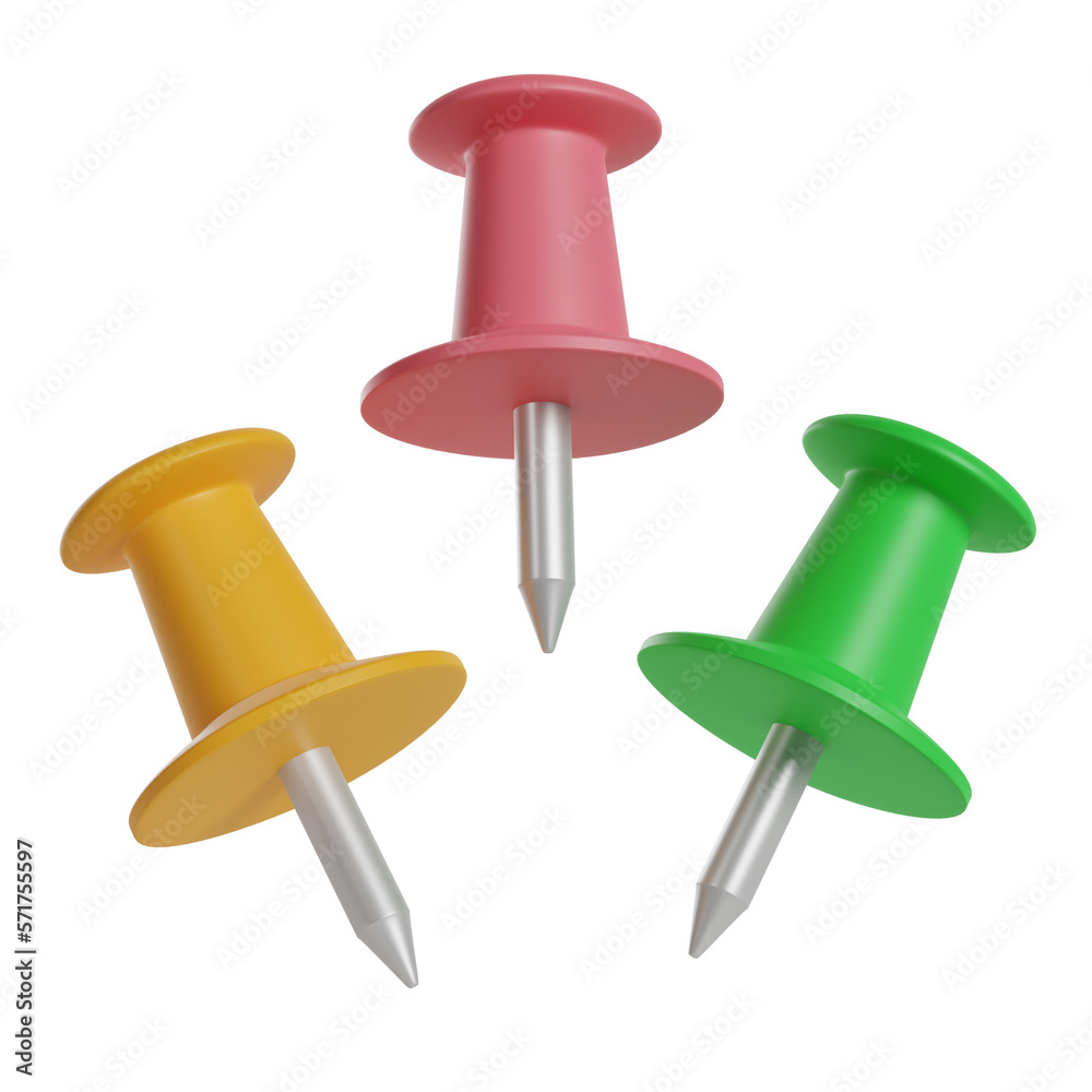Pin 3D Illustration Pin 3D Illustration