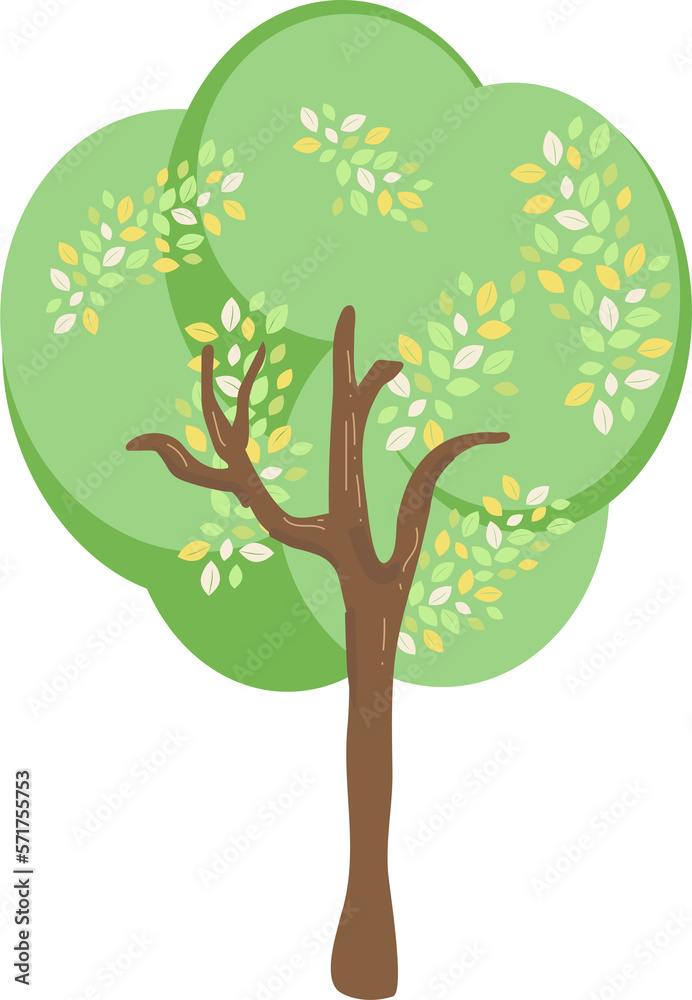 Obraz premium Spring Tree Icon