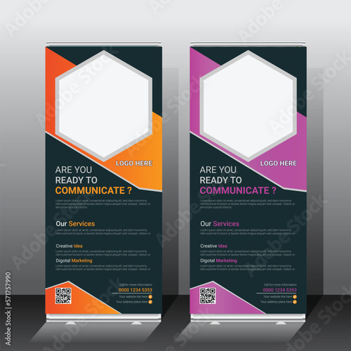 The Black Roll-Up, with its black powder-coated lightweight and durable aluminium frame, 
adds a touch of personality to your message. The banner is easy to assemble and pack away, 