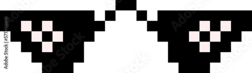 Funky glasses pixel art