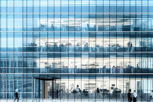 Facade of a corporate glass...