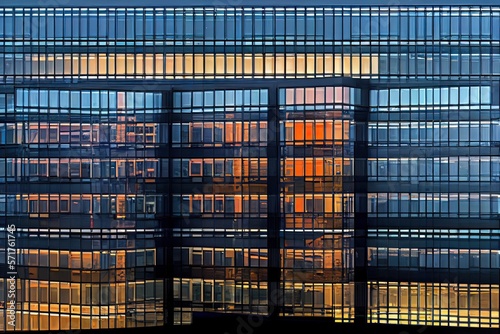 Facade of a corporate glass...