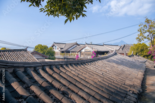 Roofs of The Old Town of Lijiang in China, Lijiang was inscribed on the UNESCO World Heritage List in 1997.